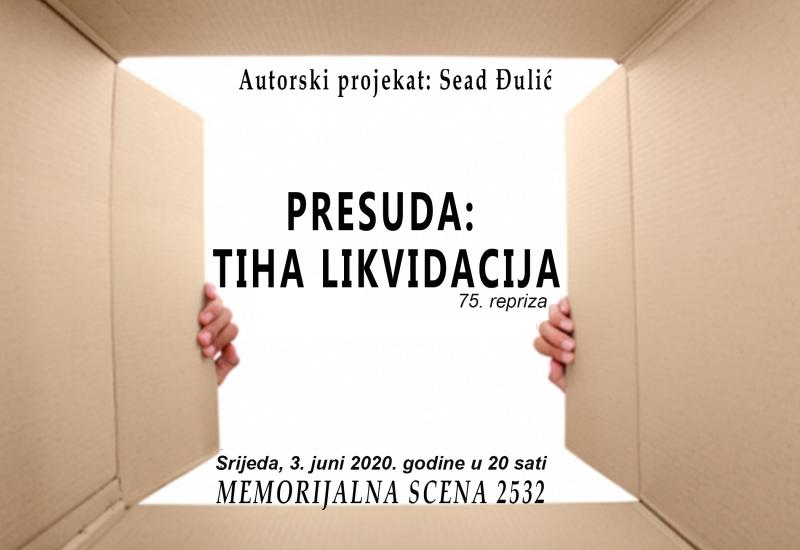 "Presuda: Tiha likvidacija" u Mostarskom teatru mladih 